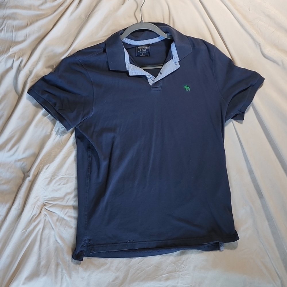 XL Navy Blue Abercrombie Polo Shirt